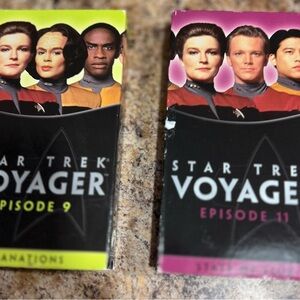 Vintage Star Trek Voyager Episodes 9 and 11 VHS Tapes